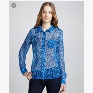 Equipment Animal Print Blouse